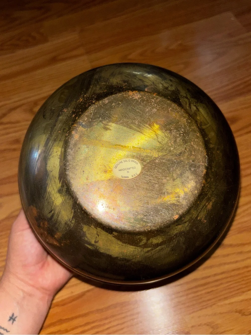 Vintage brass spittoon vintage brass